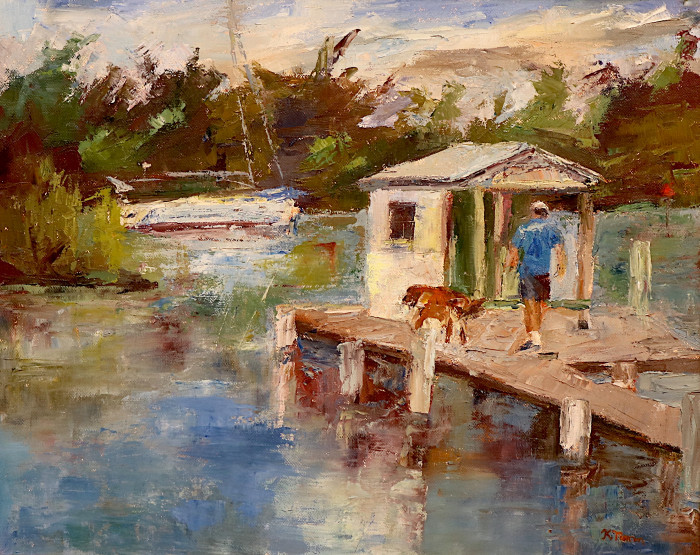 Katherine Mann, "A Golden Day", oil, $1,200
