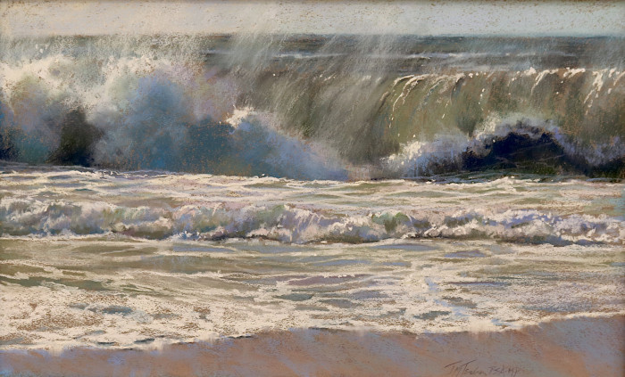 Jane McGraw-Teubner, "Rolling in the Deep", pastel, $2,000