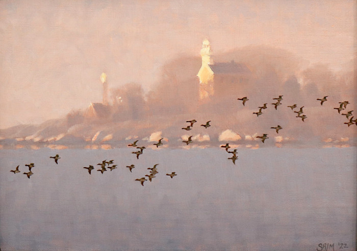 Sean Murtha, "First Light", oil, $1,000
