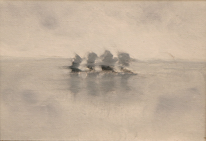 Margo Reynolds Packer, "Glide", oil, $150