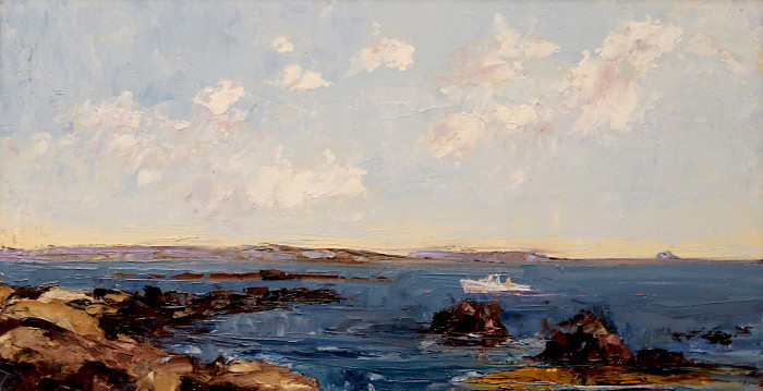 Howard Park, "Lobstering in Close", oil, $1,200