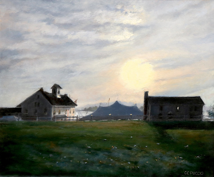 Catherine Puccio, "CT River Museum Early AM", oil, $1,100