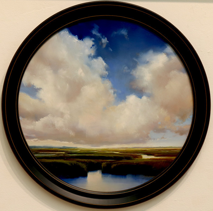 Janine Robertson, "Meandering", oil, $1,900