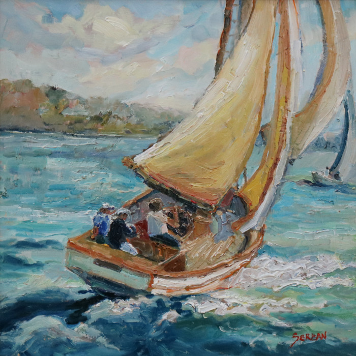 Blanche Serban, "Knot on Call", oil, $500