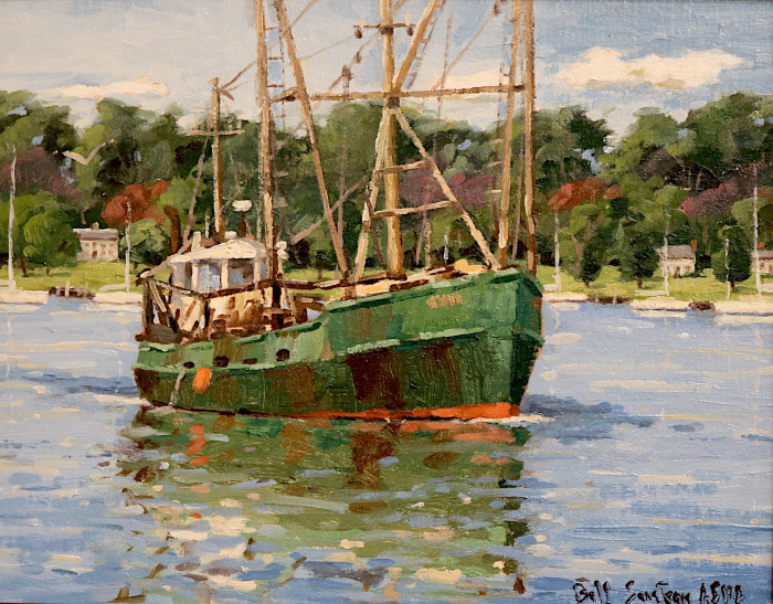 Bill Sonstrom, "The Neptune, Stonington", oil, $600