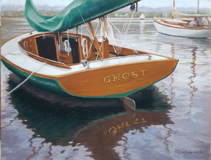 Karen Suponski, "Giving up the Ghost", pastel, $800