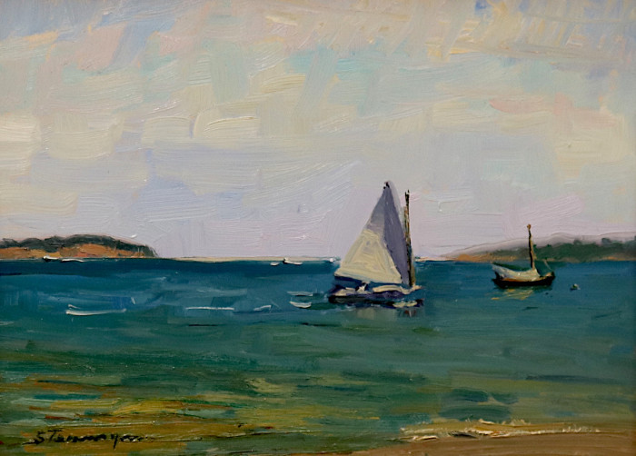 Susan Termyn, "Sunday Sail", oil, $1,200