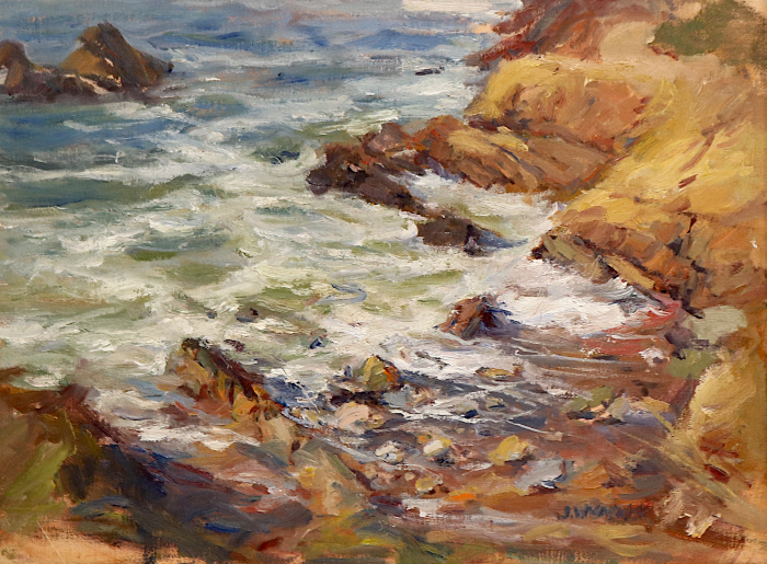 James Wisnowski, "Leffingwell Landing Park", oil,