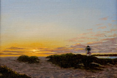 Linda A. Casey, "Brant Point Sunrise", oil, $400