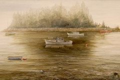 Tom Clifford, "Port Clyde", oil, $1,550