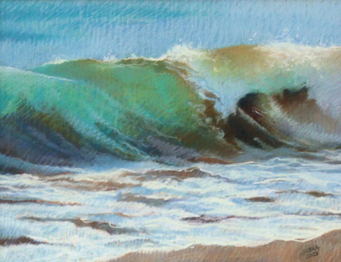Joseph Elaine Juska Crashing Wave Pastel 1100