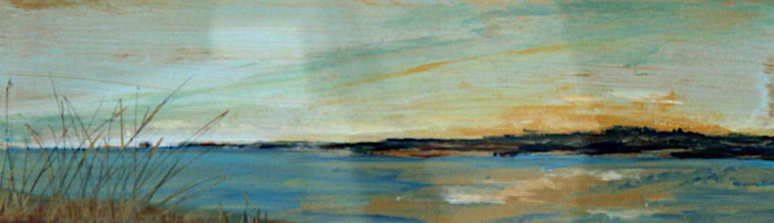 Rolston O.A.  Reflections  Acrylic on Brass 185