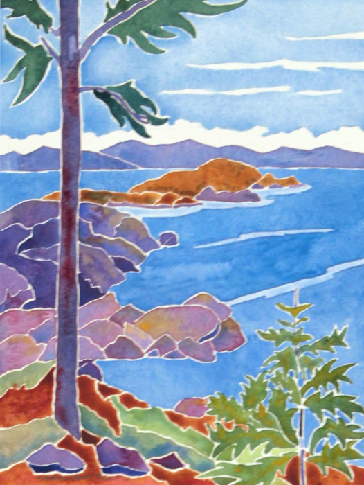 Clark-Nilsson Katherine Shark Reef, Lopez Island Watercolor 850