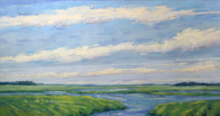 Rogers Diana Salt Marsh with Distant Hills Pastel 550