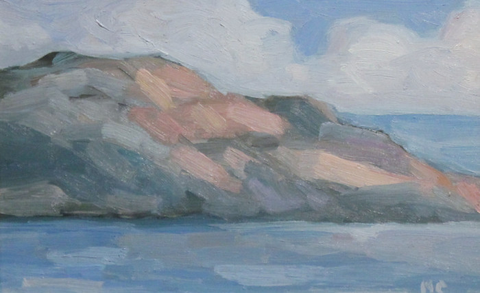 Centrella Michael Brace's Rock, Gloucester, MA Oil 275