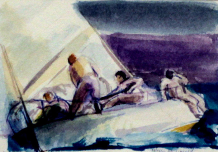 McDonald Molly S. Catching the Breeze Watercolor 275