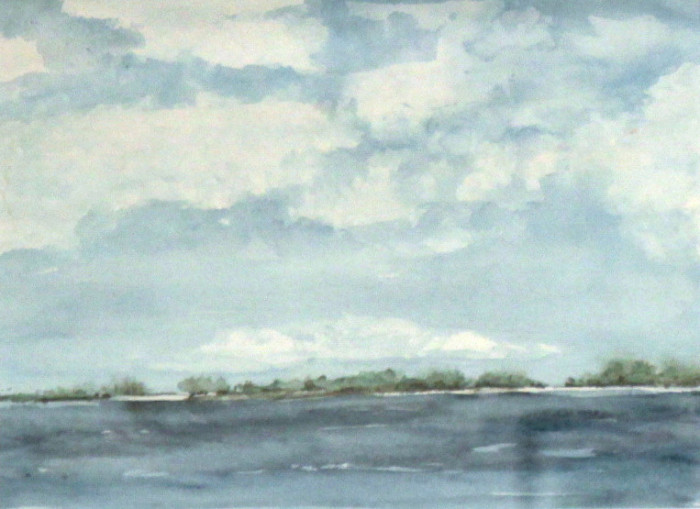 Burdespar Jean Anchored off Shore Watercolor 300