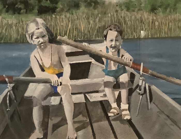 Mendel Michael Gently Down the Stream Watercolor 600