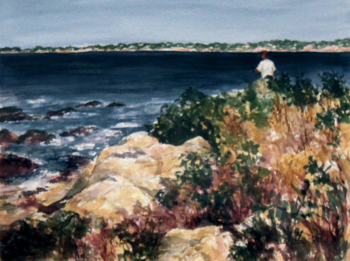 Larson Elin  Call of the Sea Watercolor 495