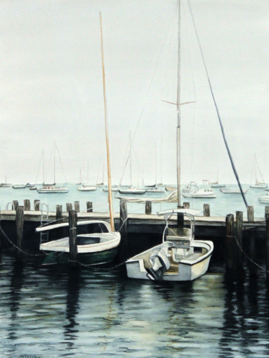 Tassmer Jennifer Harbor Shadows Watercolor 795