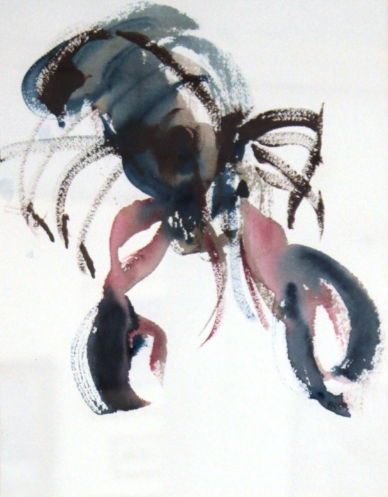 Mansell Catherine Wild Blue Lobster Watercolor 475
