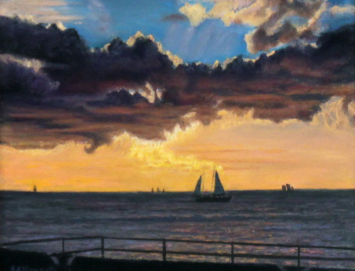 Brunetti Steve  Sunset at the Key West Pastel 300