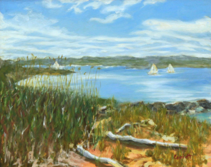 Corbett Patricia  Old Lyme Retreat Oil 1600