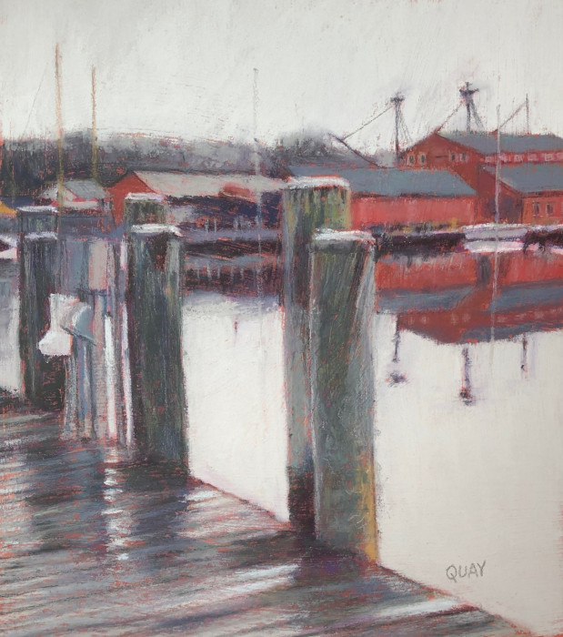 Quay Heather Reflections at the Pier Pastel 475