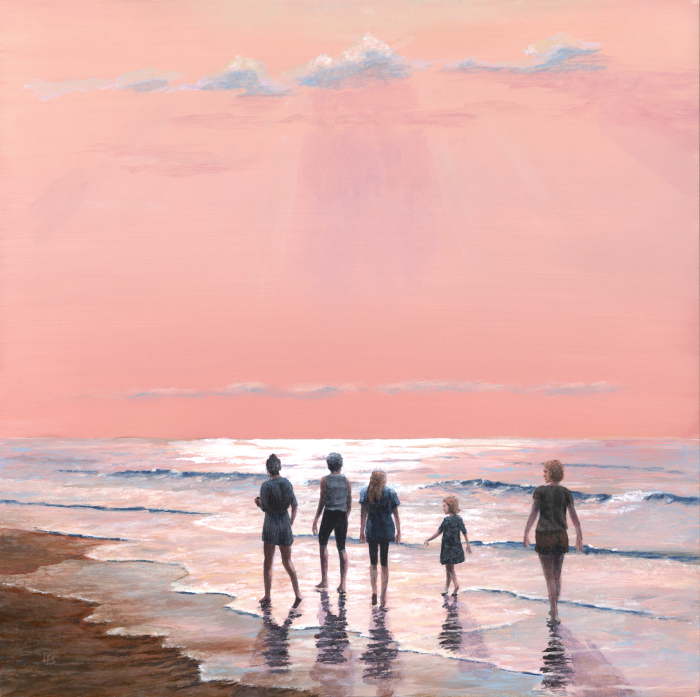 Swec Len  Morning Walk Acrylic 1400