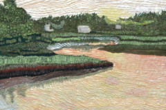 Cadrain Diane Fence Creek Acrylic on Cotton, Quilted 800
