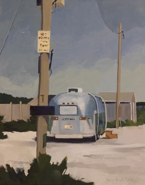 Dora Atwatwer-Millikin	, 	No Parking Any Time	, 	oil	,	$2,900