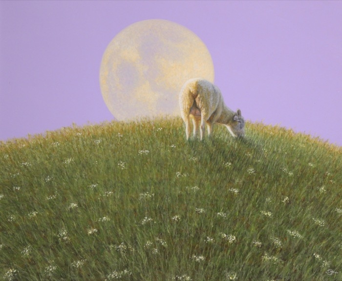 Del-Bouree Bach	, <i>	Moonbeam	</i>, 	acrylic	,	$3,900