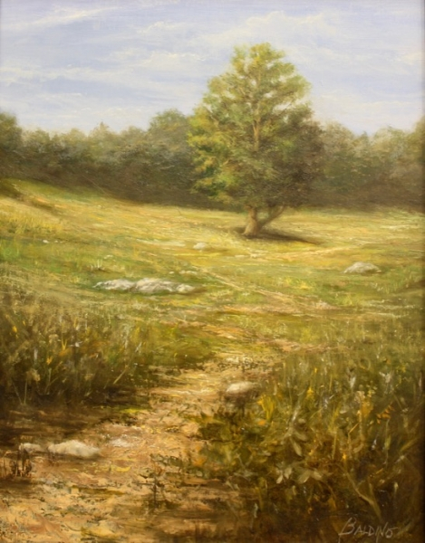 Patt Baldino	, 	The Road Less Traveled	, 	oil	,	$1,600