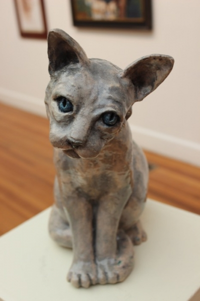 Serena Bates	, 	Padawan	, 	ceramic-raku	,	$1,200