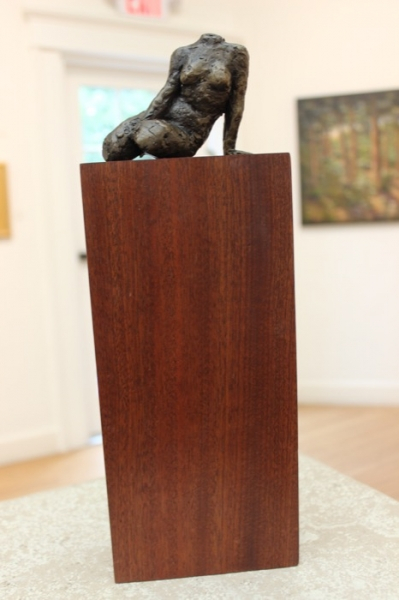 Donna Colburn	, <i>	Fragment	</i>, 	wood & bronze	,	$675