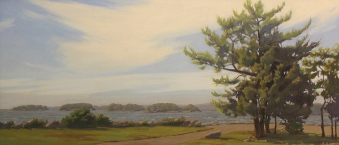Eileen Eder	, 	Fair Skies	, 	oil	,	$5,000