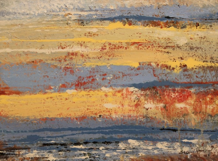 Sunil Howlader	, 	Breaking Waves	, 	oil	,	$950