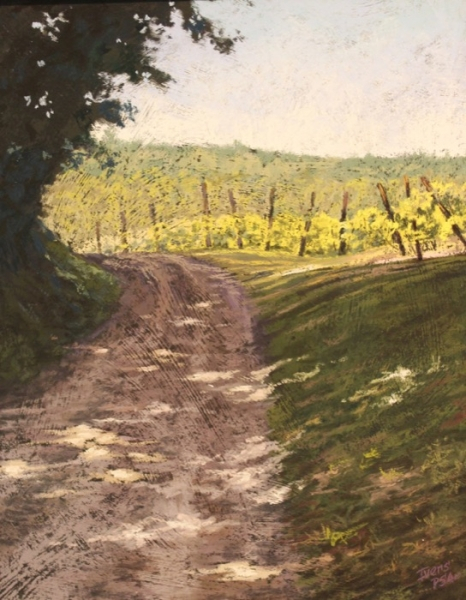 Christine Ivers	, 	Up & Away	, 	pastel	,	$650