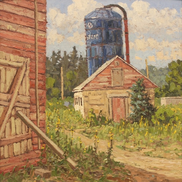 Jim Laurino	, 	Big Blue	, 	oil	,	$2,000