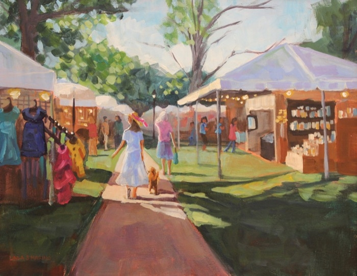 Linda S. Marino	, 	Boutique Haven	, 	acrylic	,	$850