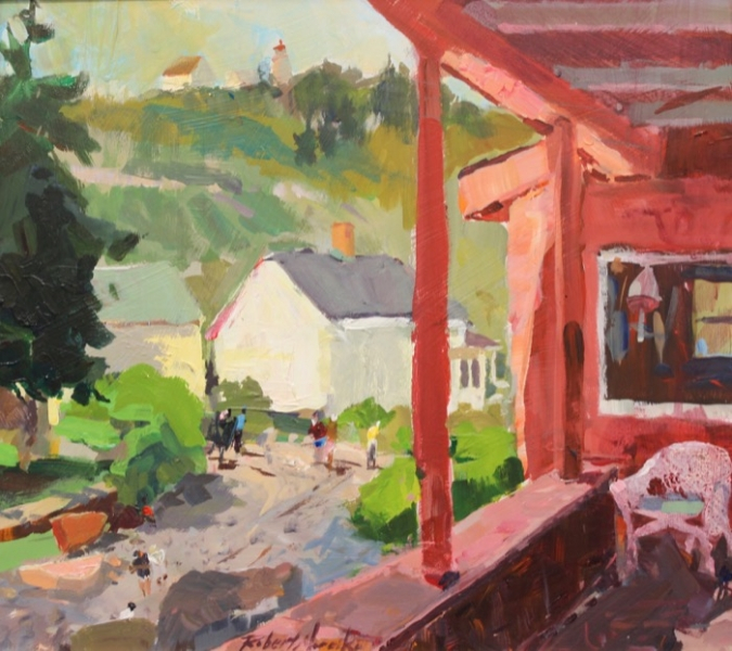 Bob Noreika	, 	Monhegan Red	, 	acrylic	,	$2,000