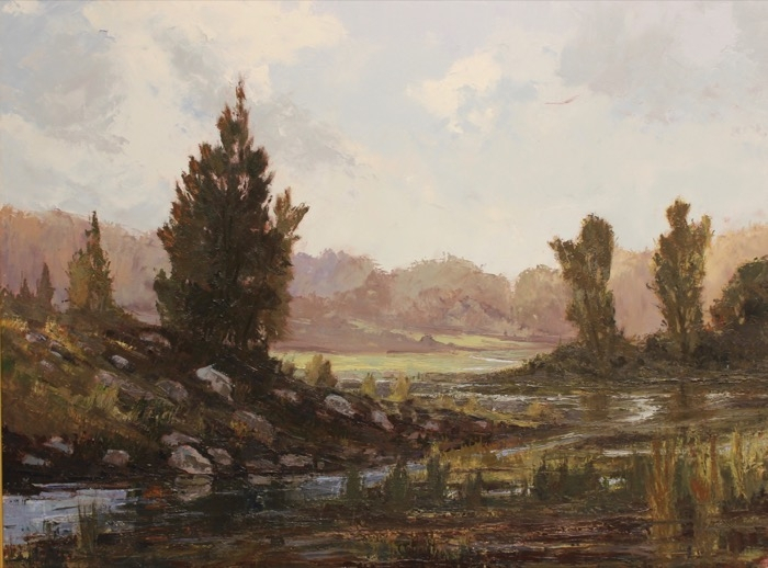 Howard Park	, 	Flooded Fields	, 	oil	,	$4,800
