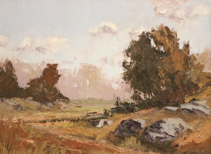 Howard Park	, 	Summer Fields	, 	oil	,	$1,400