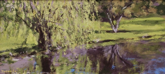 Mark Patnode	, 	Shoreline Tributary Mill	, 	oil	,	$2,000