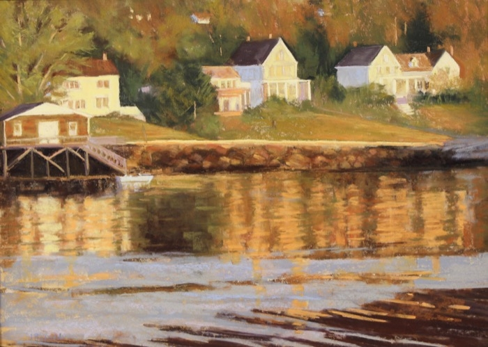 Jane Penfield	, 	Boothbay Evening	, 	pastel	,	$1,500