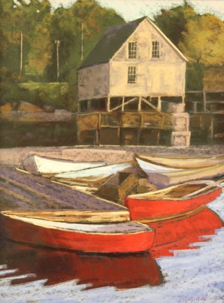 Jane Penfield	, 	Sailor's Delight	, 	pastel	,	$950