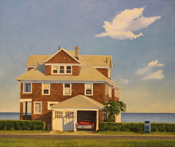 Bob Perkowski	, <i>	DoorFlinger-House on Walnut Beach	</i>, 	oil	,	$4,500