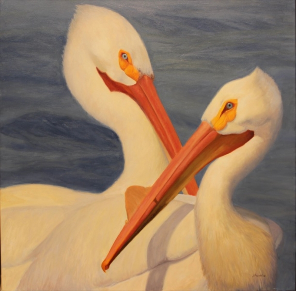 Jan  Prentice	, 	Duo	, 	oil	,	$2,000