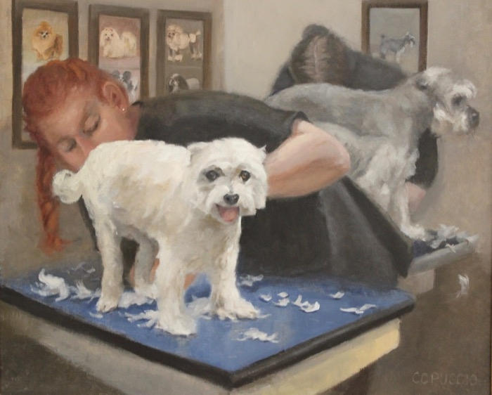 Catherine  Puccio	, 	Spa Day	, 	oil	,	$1,250