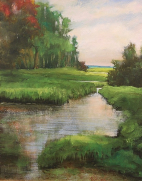 Catherine  Russell	, 	Pathway to Serenity	, 	oil	,	$800